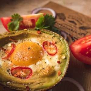 Rookplank Western Red Ceder | huevos rancheros | Rookplankje.nl