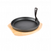 The Bastard Cast Iron Cooking Plate & Holder | Rookplankje.nl
