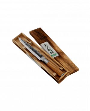 Productafbeelding | Olive Forged Vlees Mes in houten kistje