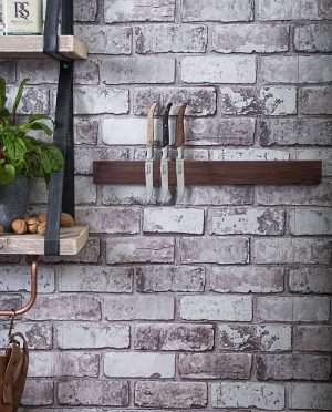Style de Vie | Magnetisch messenrek 50cm Walnoot - Afbeelding 2
