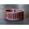 Leren BBQ Armband met stiksel - voorkant