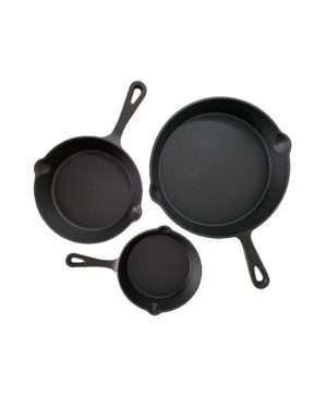 Productafbeelding | Cast Iron Skillet Set | 3 stuks Gietijzeren Fry Pans