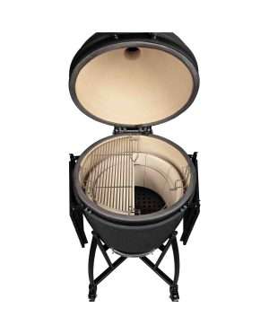 Productafbeelding | Grill Guru Prime Matt Black XL | Bovenaanzicht open l Multilevel systeem