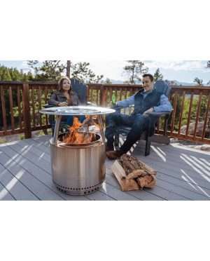 Sfeerafbeelding | Solo Stove Bonfire Warmte Deflector RVS - Sfeer 2